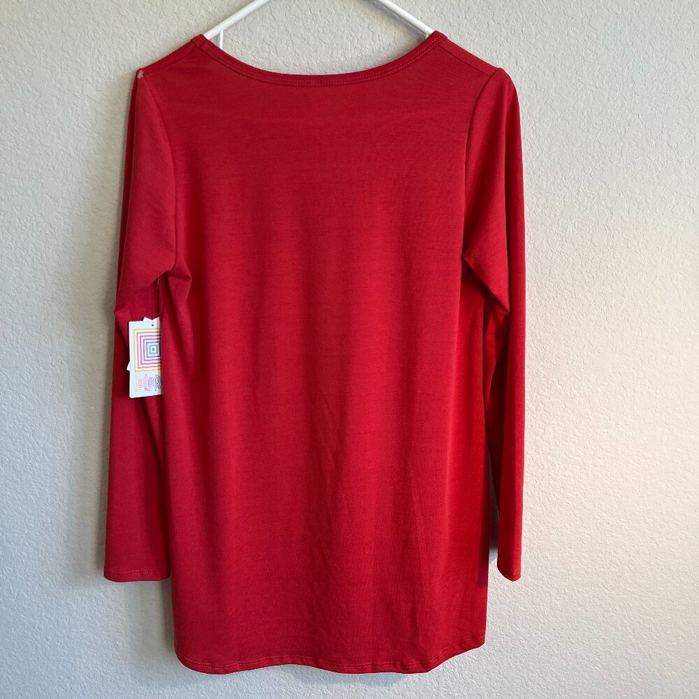 NWT Lularoe Ladies Long Sleeve Coral Lynnae Top Sm Low hemline Capsule Comfy - Picture 5 of 7